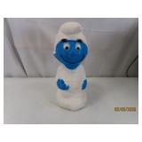 vtg 1982 SMURFS 11' HardPlastic Coin Bank