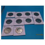 (10) BiCentennial Kennedy Half Dollar Coins AU