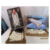 (2) vintage Space Shuttle Model Kits boxed unknown