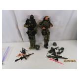 (2) MIlitary Toy 1/6 12' Soldier Figures *Pilots*