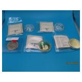 (5) plated Copper 1oz Rounds