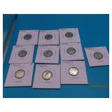 (10) 1958~1964 asst Silver US Dimes