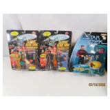(3) on card 90s STAR TREK Action Figures Toys