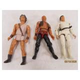 (3) c1979 BuckRogers~Titans 3.75' Action Figures