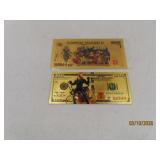 (2) Gold Foil Bills NIPPON GINKO & Ghostrider