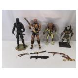 (4) Nice Action Figures Destiny~GI JOE~Predator