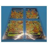(4) 2021 Pikachu V-Union Promo Pokemon Cards
