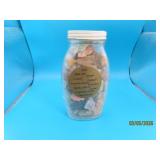 vintage 6' Jar FULL Rock & Mineral Specimens ORE
