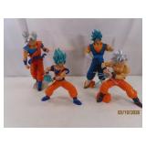 Collection (4) Ultra Instinct Dragon Ball 8' Toys