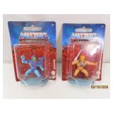 (2) on card MOU HeMan & Skeletor Micro 2' Toys