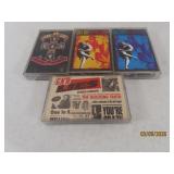 (4) GUNS N' ROSES Music Cassette Tapes NICE