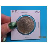1922 PEACE Silver Dollar US Coin AU
