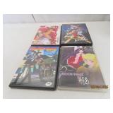 (4) asst Anime' DVD Movies MoonPhase~Yohko~MiamGun