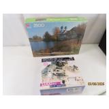 (2) sealed vintage XL 2000pc/2500pc Puzzles