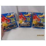 (3) HOT WHEELS Action Racers 4.5' Toys on card 90s