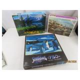 (3) asst vtg sealed 500/600/750pc Puzzles