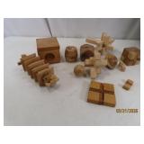 (6+) vintge Wooden Puzzle Games Intricate~Detailed