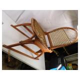 RARE vtg TUBBS Folding SnowShoe Rocking Chair