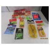 LOT (13) like new Fishing Plastics~Hooks~Gear