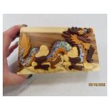 DRAGON Wooden 'CarverDan' Puzzle Stash 6' Box
