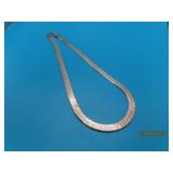 Beautiful16' Sterling Herringbone 1/2' Necklace20g