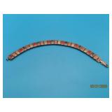 Sterling MultiStone 6.75' Bracelet 5/16' 22.8g