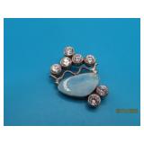 Sterling Modern 1.25' 8stone Pendant 8.8g