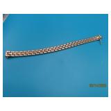 Sterling 7' UniSex Linked Bracelet 3/8' 20g