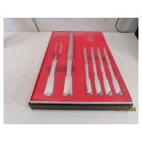 unused MCM CarvelHall 6pc Steak~Knife Set boxed