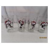 (4) vintage CO AVALANCHE Collector's Glasses ARBYS