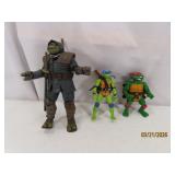 (3) asst TMNT Ninja Turtles Toys Action Figures