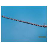 Sterling & Amethyst 7' Bracelet 1/4'linked 9.2g