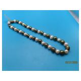 New Green/White 17' Freshwater Pearl Necklace