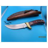 BUCK 'Kalinga' Cuved Blade vtg 10' Knife +Sheath