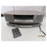 BOSE Wave Music System III Silver w/ Base NICE