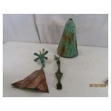 antique Cast Metal 10' Hanging Bell *as is*