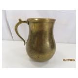 Antique primitive Brass 7.25' Pitcher