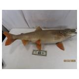 vtg 31.5' Taxidermy LAKE TROUT Animal Mount