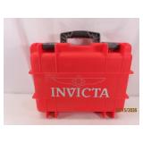 New INVICTA Red WaterProof 8-Watch Storage Case