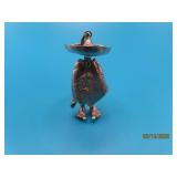 vtg Spanish Sombrero Man Sterling 1.5' Pendant 7g