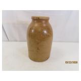 Antique 9'x5.5'wide Salt Glaze lined Crock Jug