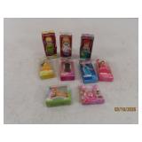(9) minature Smallest Toys Princess~Doll~Pony