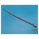 Sterling ChainLinked 7.5' Bracelet 1/4' 13g unisex