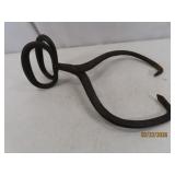 Antique 15' primitive Cast Metal Ice Tongs