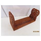 vintage Carved Wooden 15'~25' Book sliding Holder