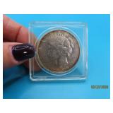 1923 PEACE Silver Dollar Coin cased