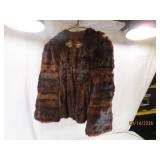early Real Fur Womens szMD Coat *tears~repair*