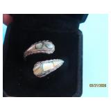 Sterling Taxaco Mex SnakeWeave sz7.5 Ring 2.8g