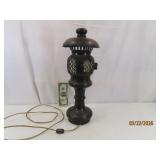 Antique hammered metal 18' Lantern *electrified*