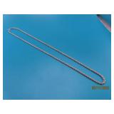 Sterling 19' Rope 1/8' unisex Necklace 7.6g